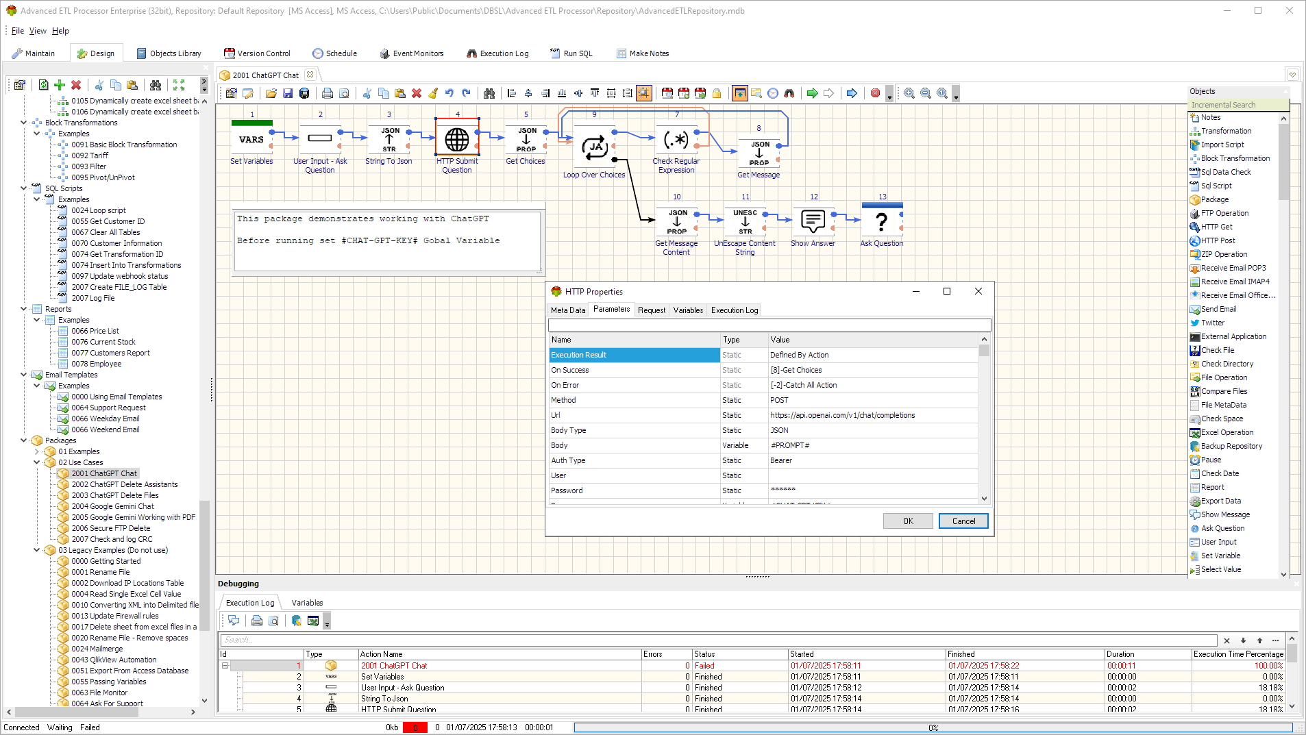 Advanced ETL Processor Enterprise - Screenshot 3 showing product features and functionality