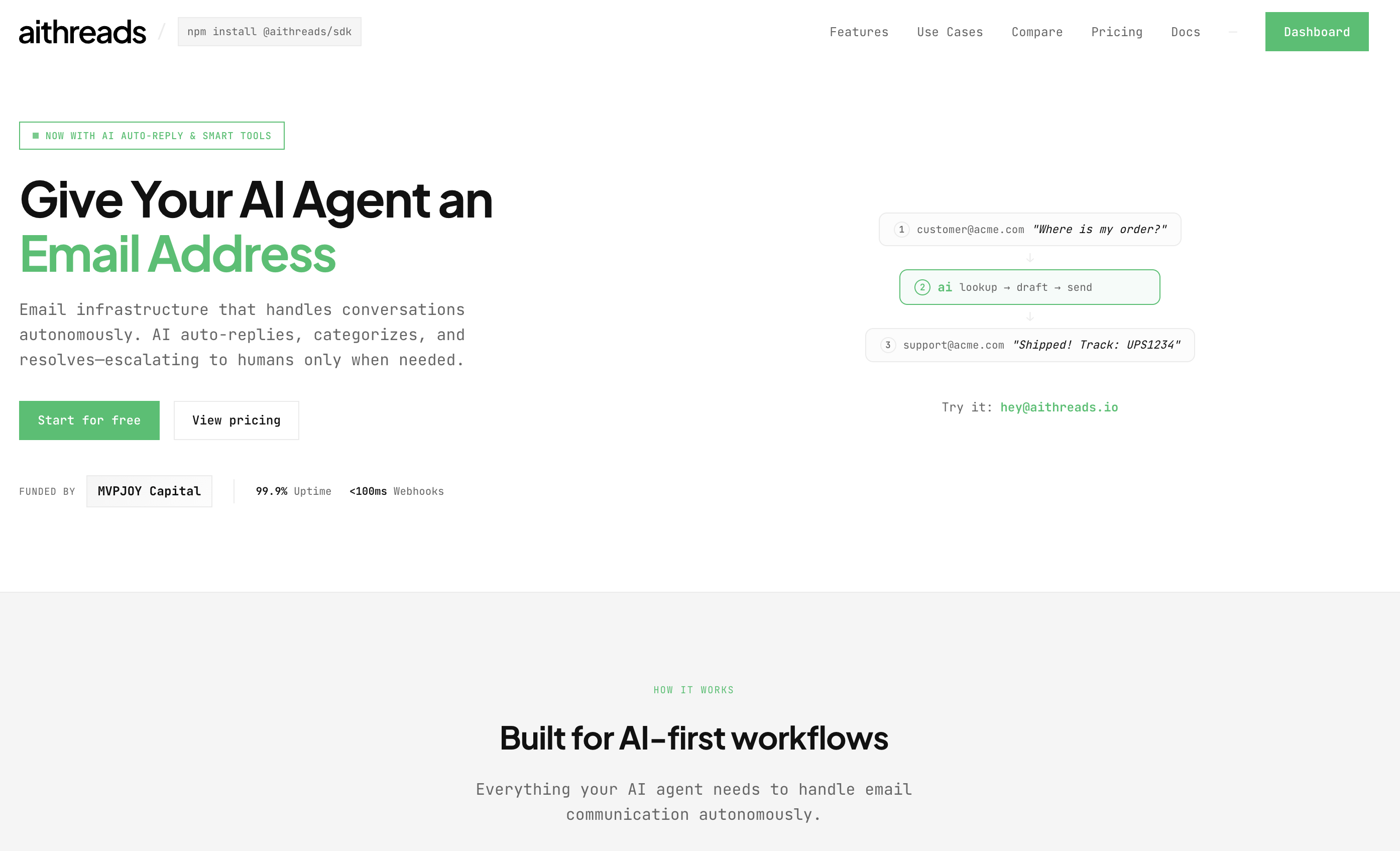 AIThreads - Screenshot 2 showing product features and functionality