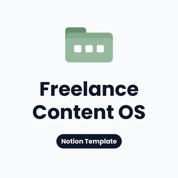 Freelance Content OS | Notion Template
