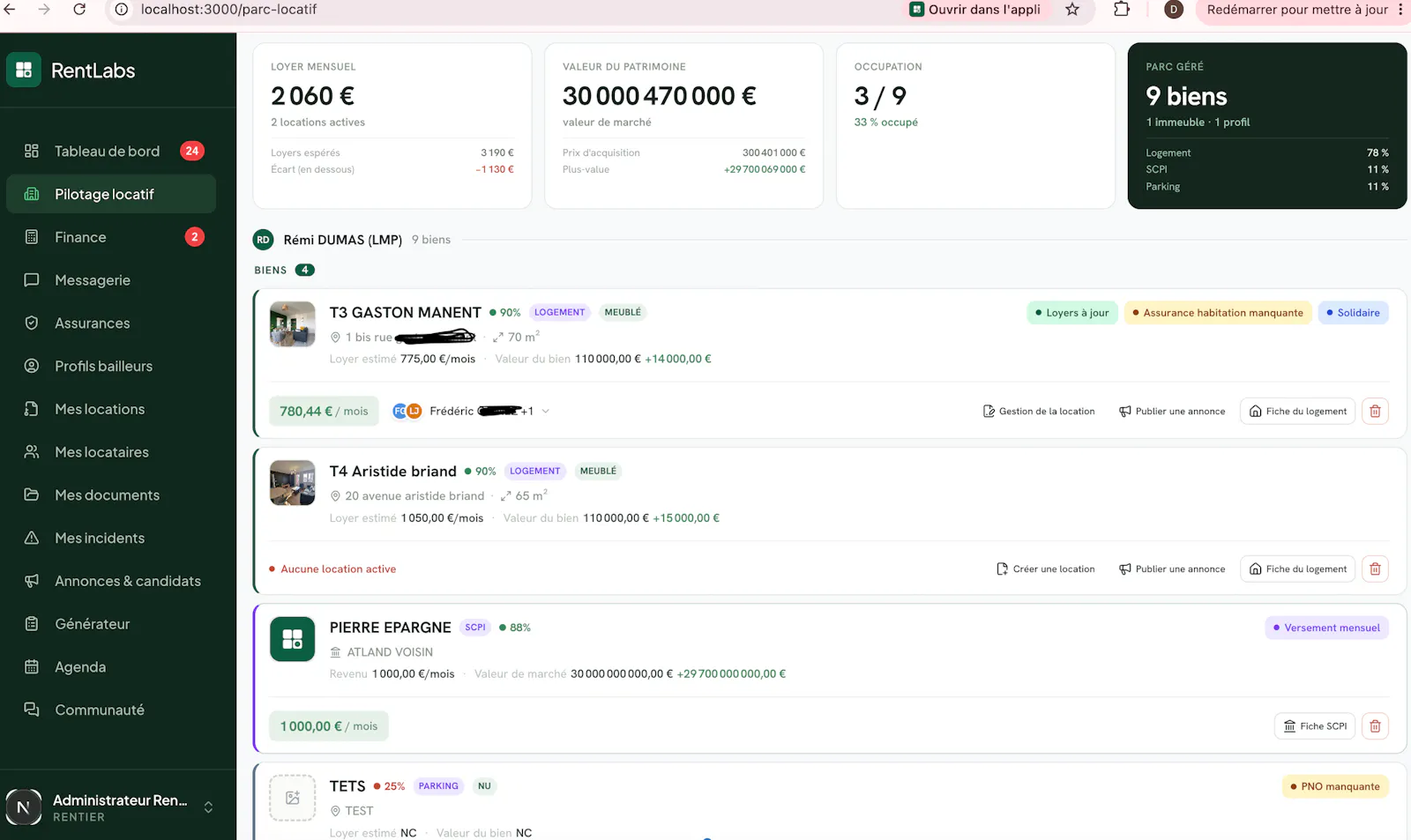 RentLabs screenshot 2