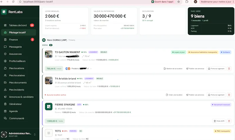 RentLabs screenshot 2