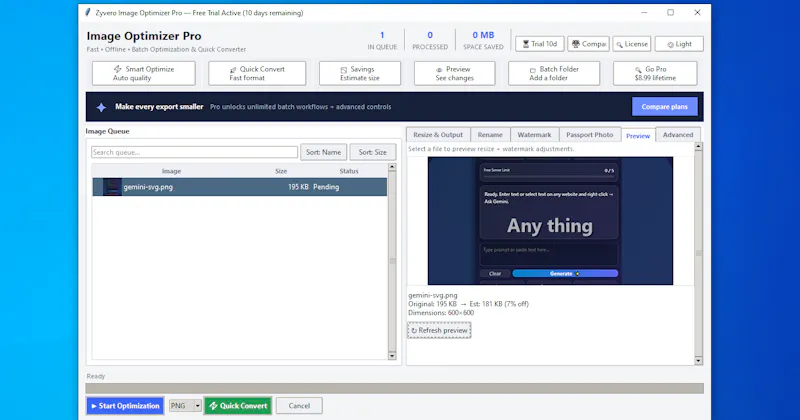 Zyvero Image Optimizer Pro screenshot 3