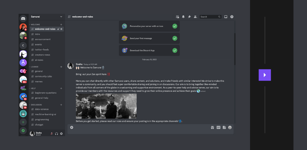 SamurAI - Automate community building on discord with ChatGPT media 5