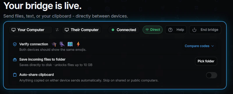 QuickBridge: AirDrop for Any Device screenshot 5
