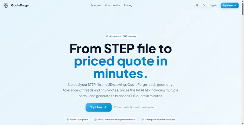 QuoteForge screenshot 1