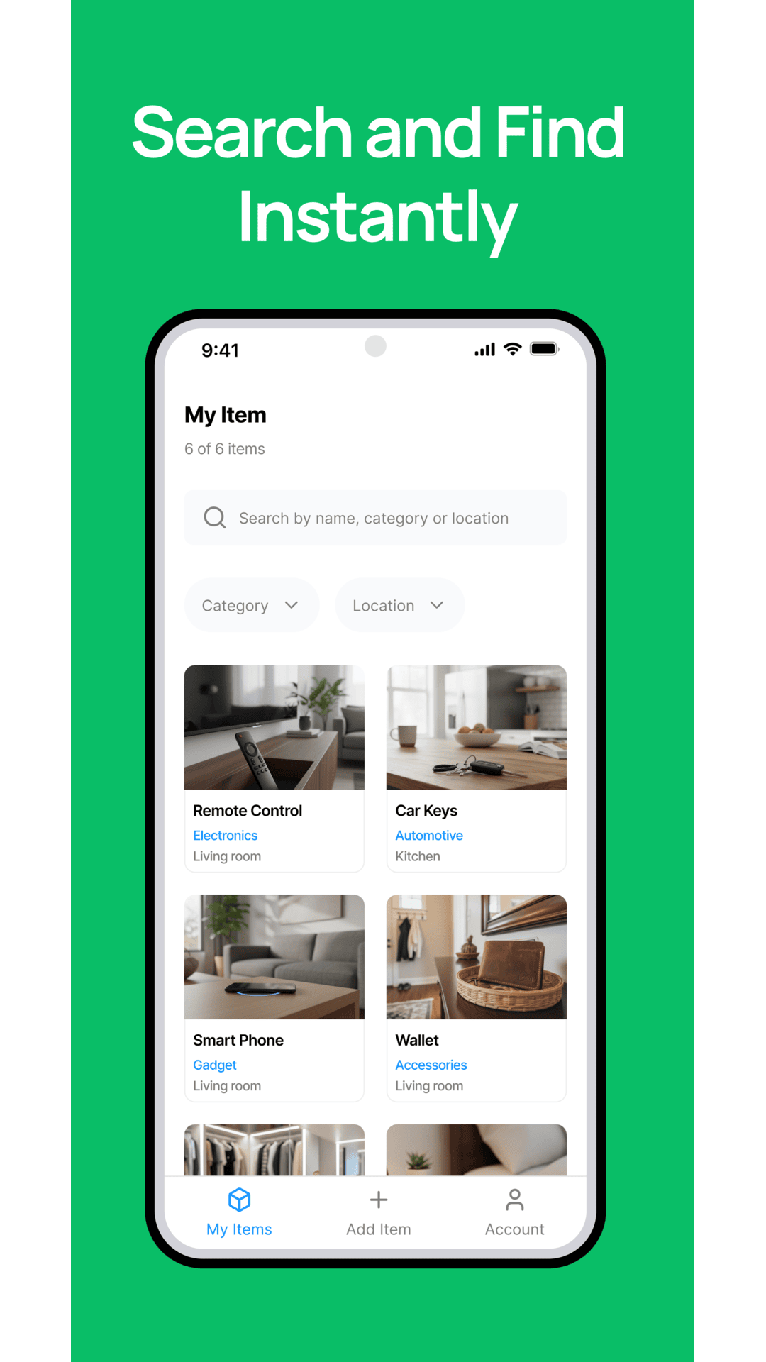 iFoundIt: Smart Home Inventory - Screenshot 4 showing product features and functionality