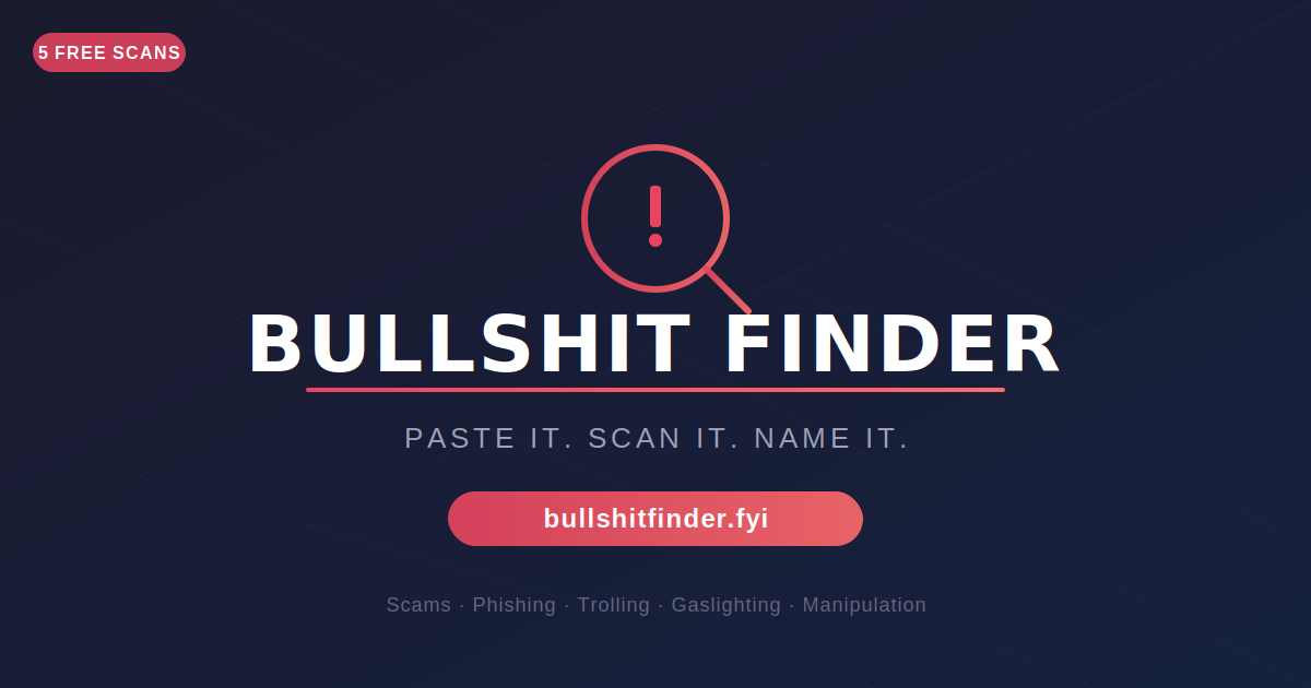 Bullshit Finder: Know What's Real  logo