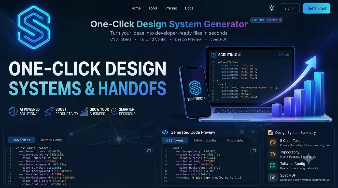 Scrutinix AI System Generator gallery image