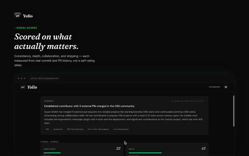Yolio screenshot 2