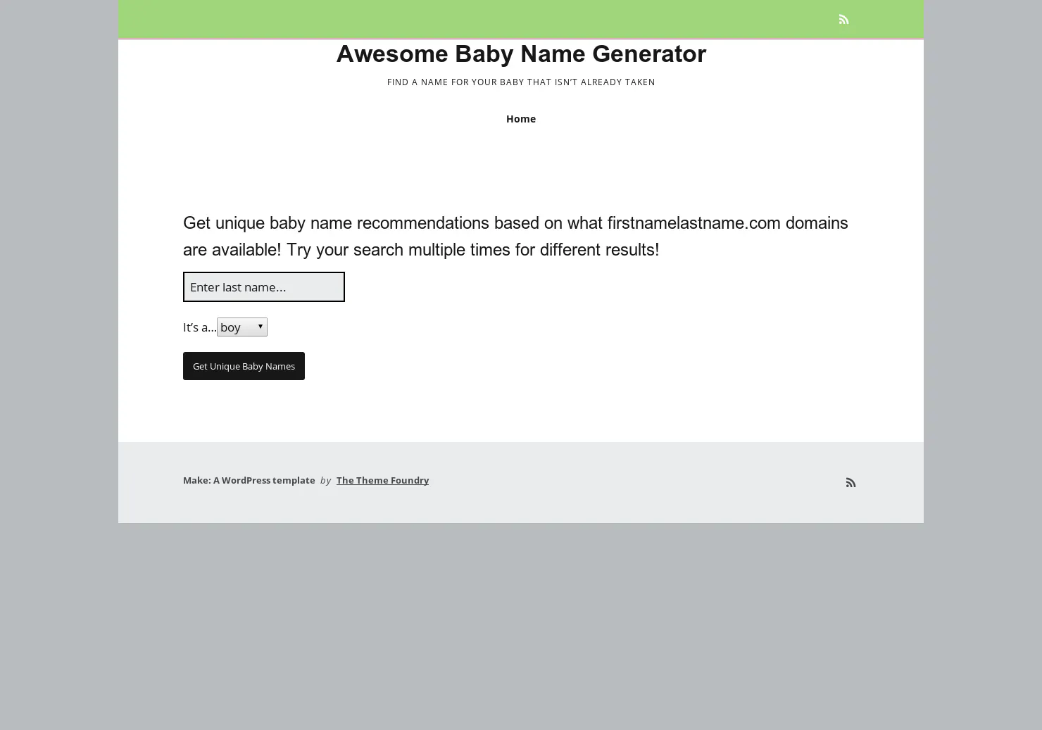 Awesome Baby Name