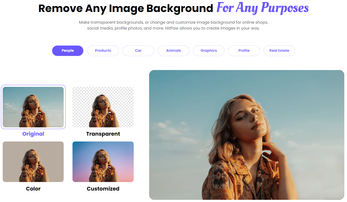 HitPaw Online Background Remover media 2