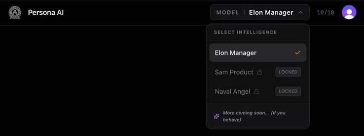 Persona AI - Screenshot 4 showing product features and functionality