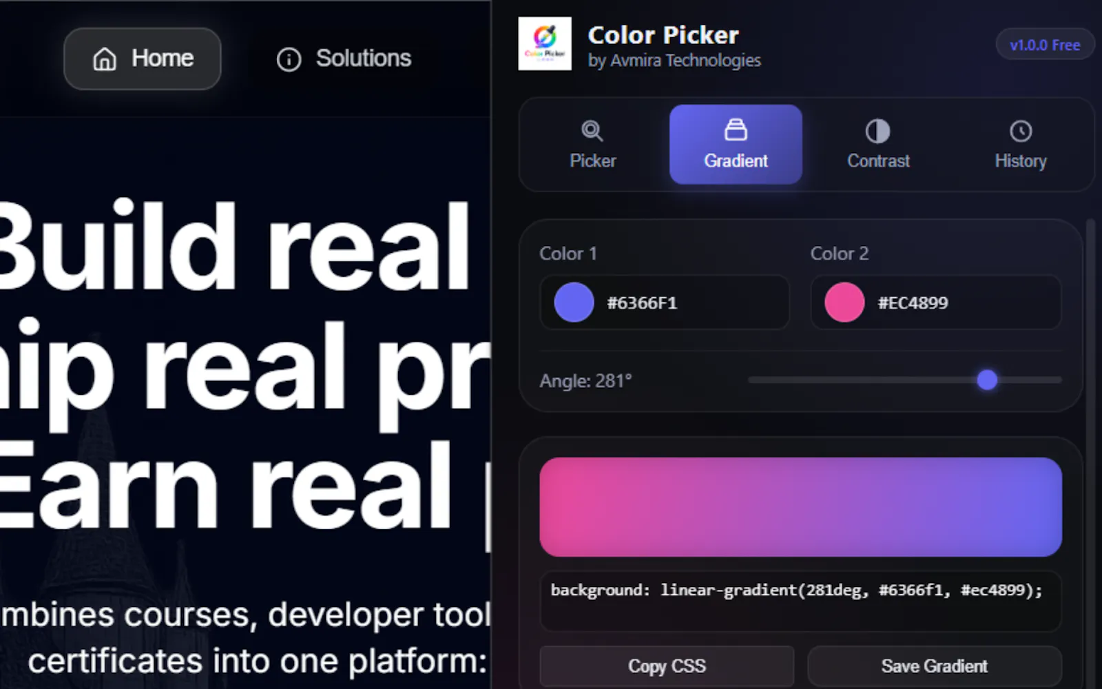 Color Picker by Avmira screenshot 2