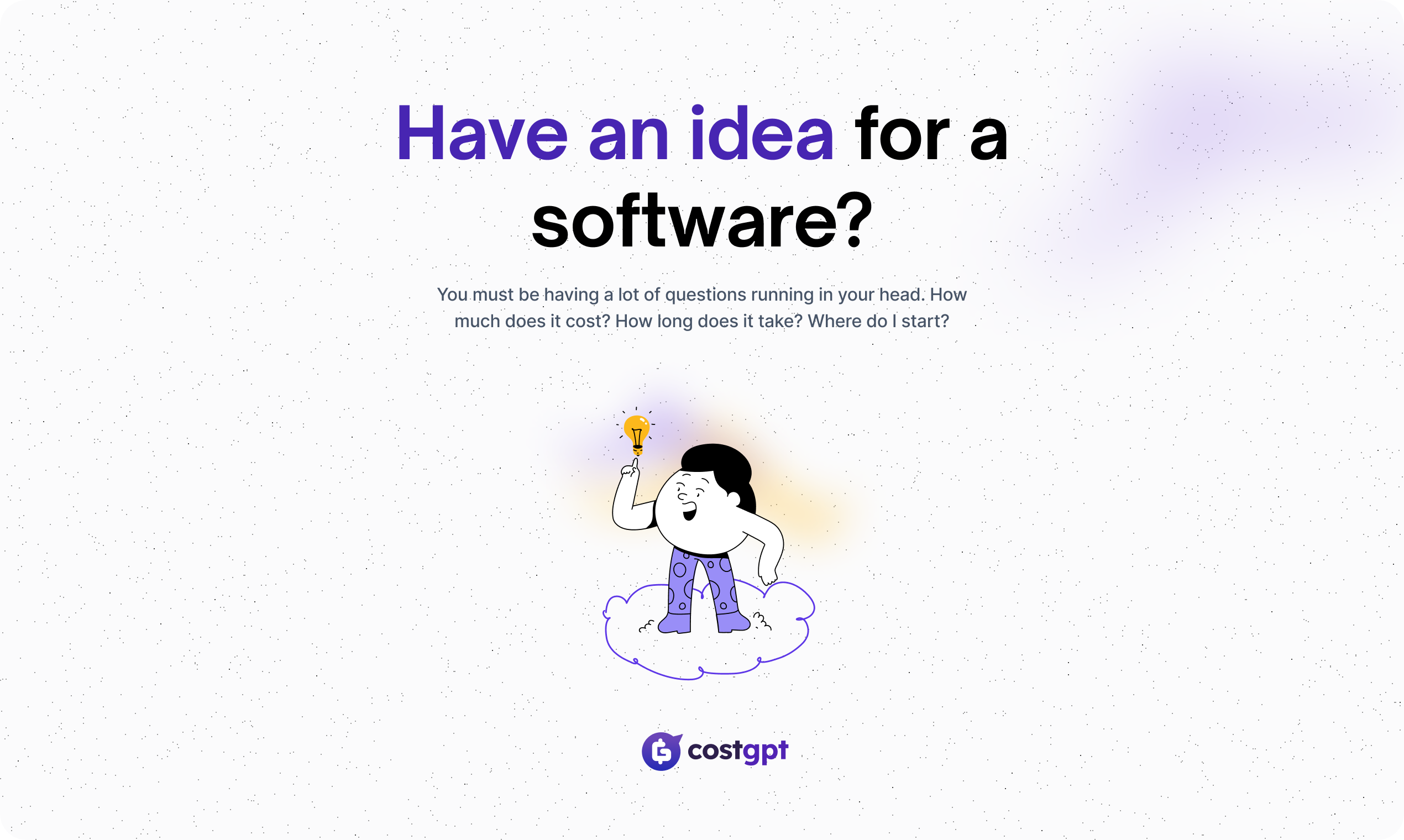 startuptile CostGPT.ai-Generate software cost time features user story & sitemap