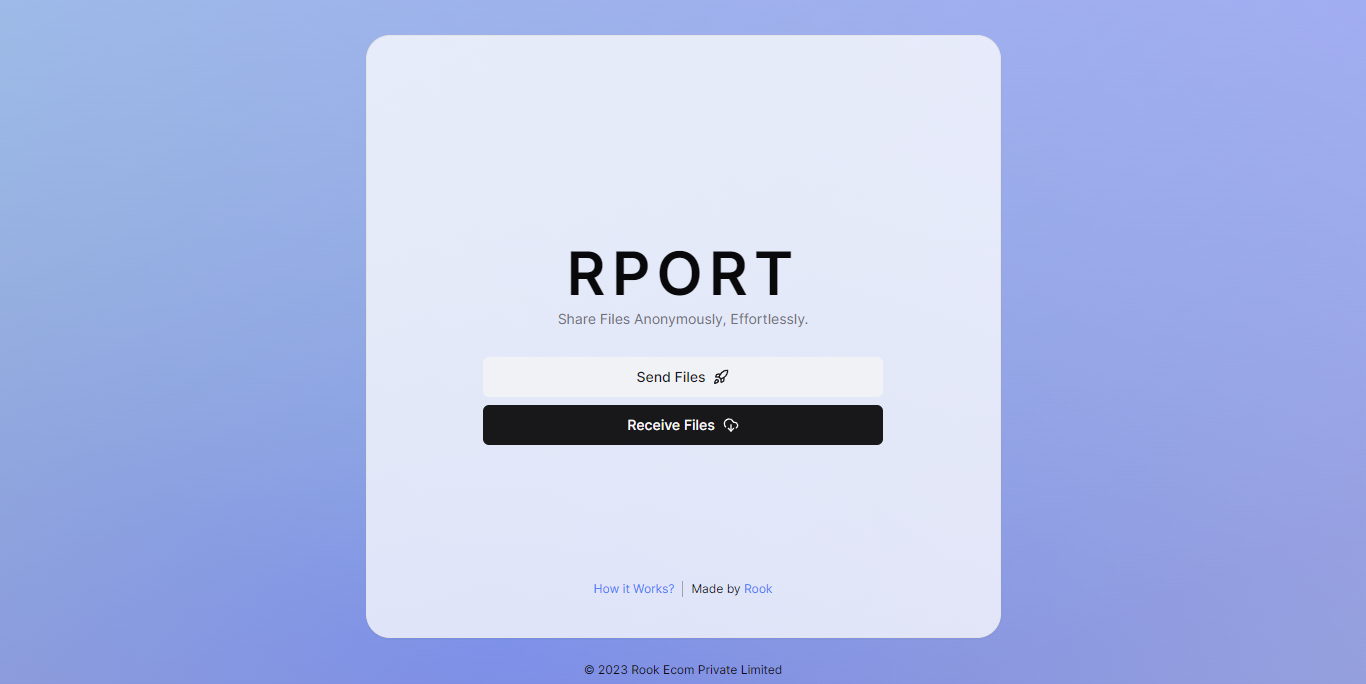 RPORT - Dosyaları zahmetsizce paylaşın. medya 2