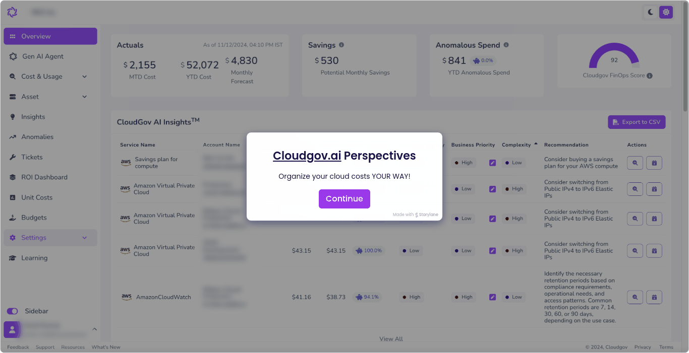 startuptile Cloudgov.ai-Your Gen AI agent for multicloud cost management