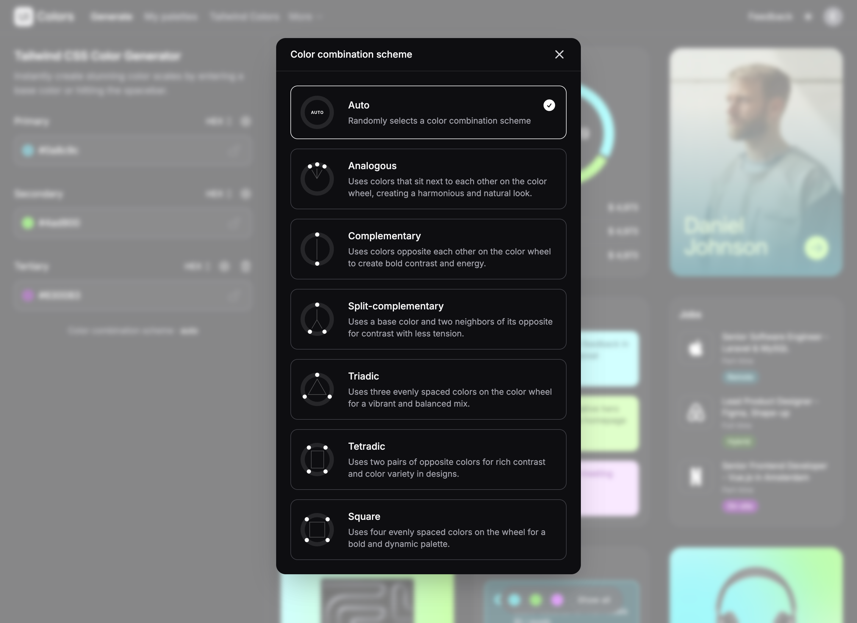 UI renkleri - Tailwind CSS Renk Jeneratörü ve Düzenleme Aracı medya 6