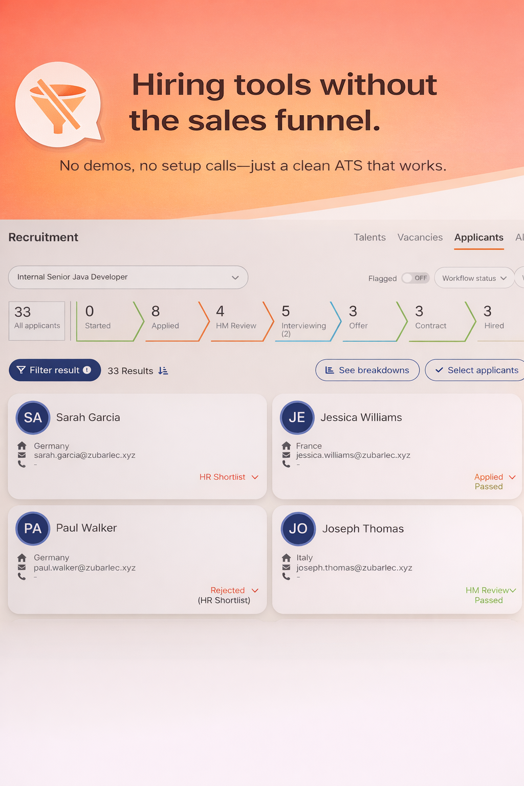 Talantula - Main product screenshot demonstrating key features and user interface