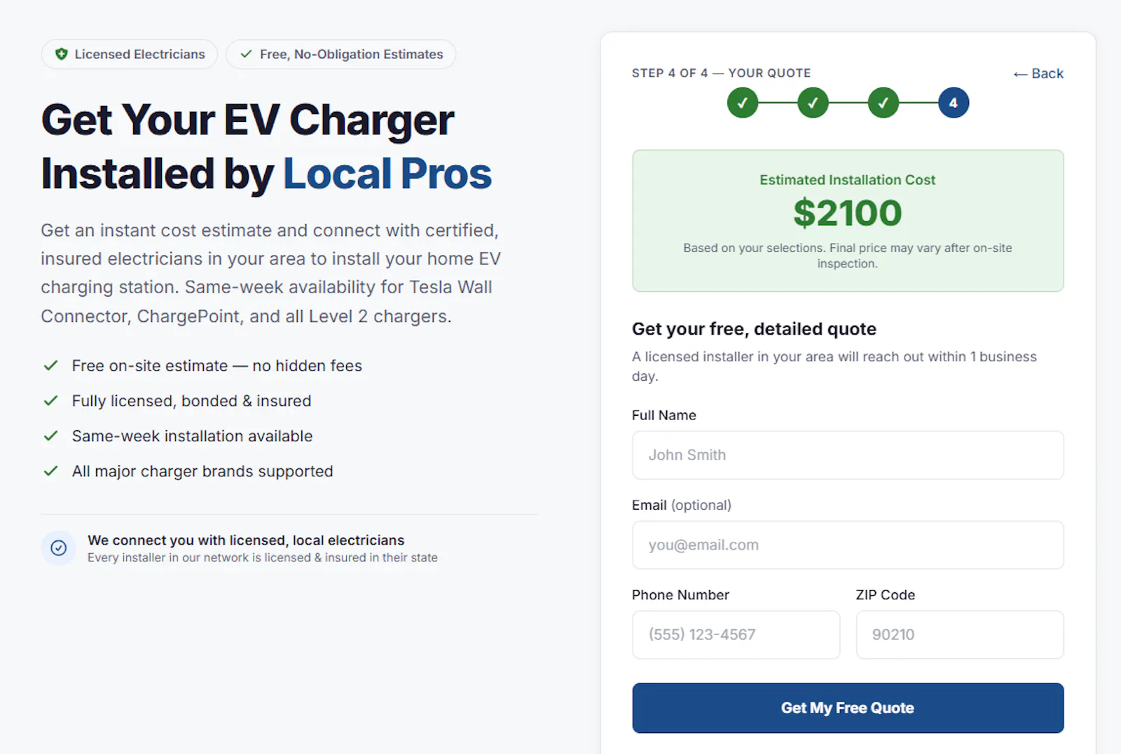 EV Charger Estimate screenshot 2