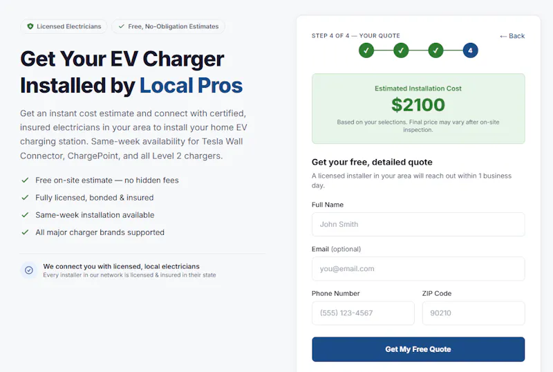 EV Charger Estimate screenshot 2