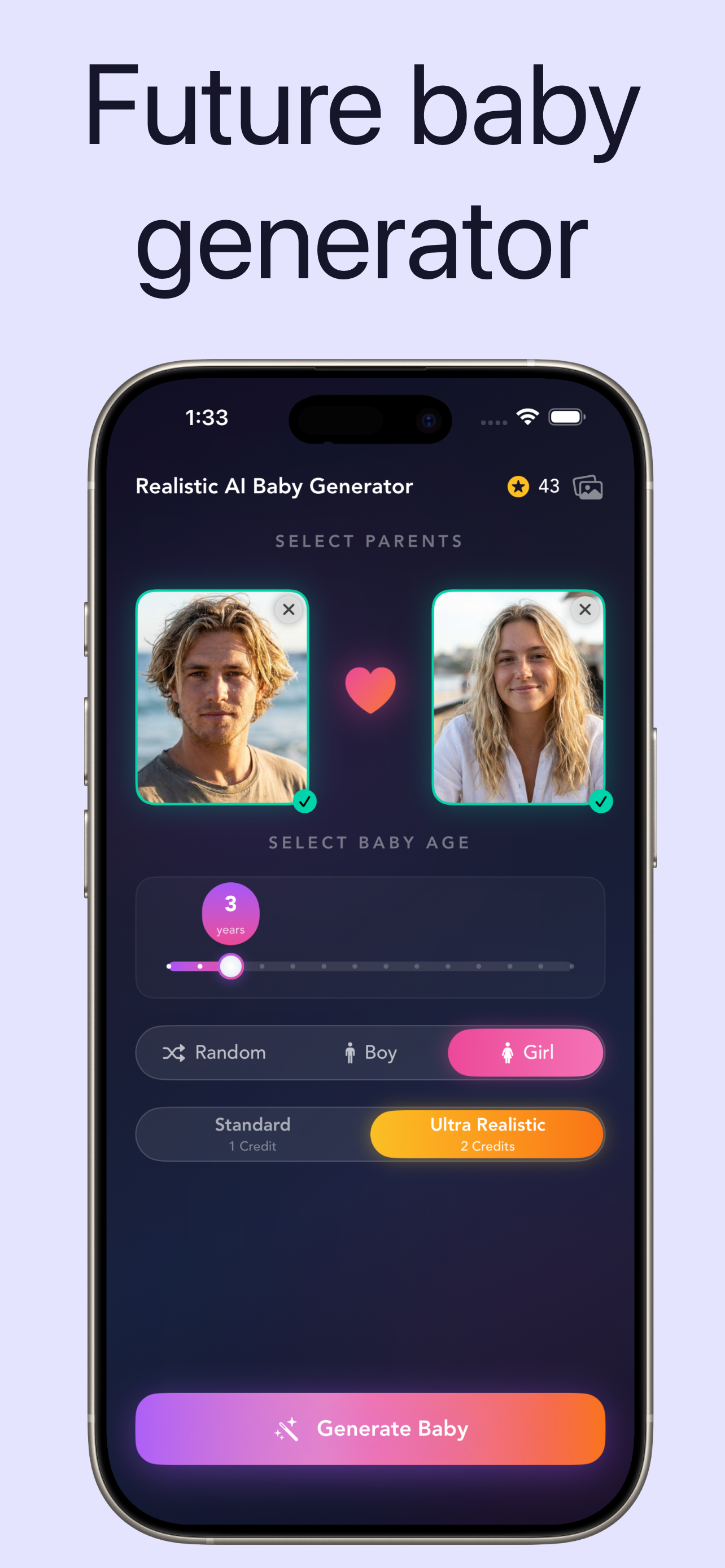 Realistic AI Baby Generator - iOS App media 1