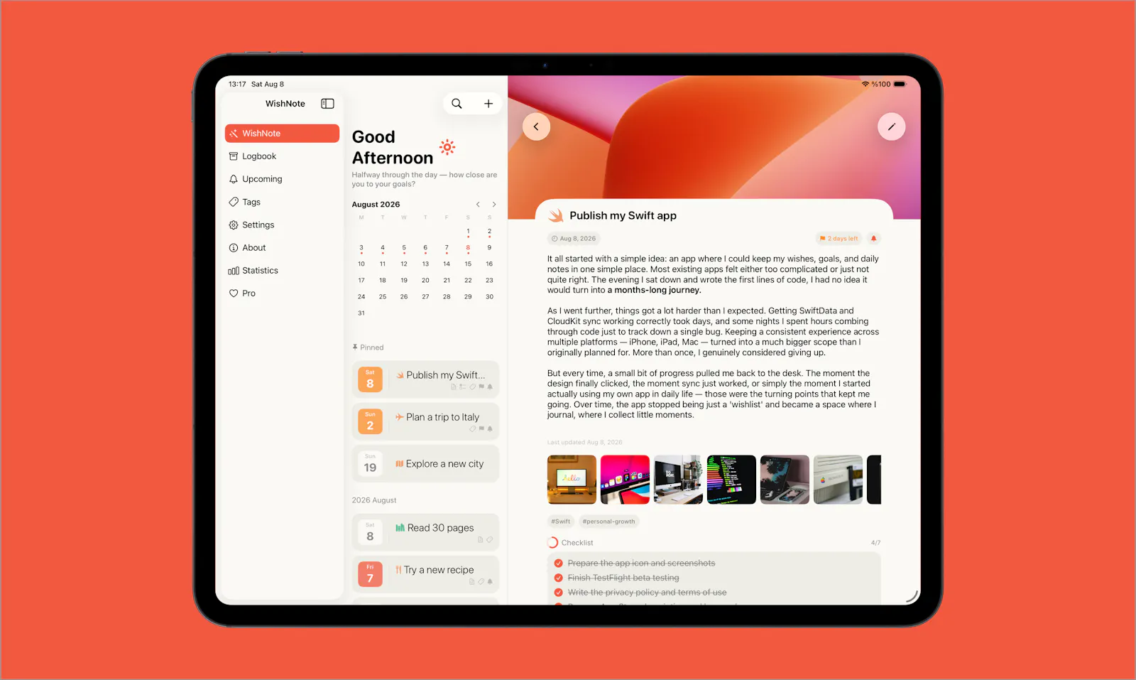 WishNote screenshot 3