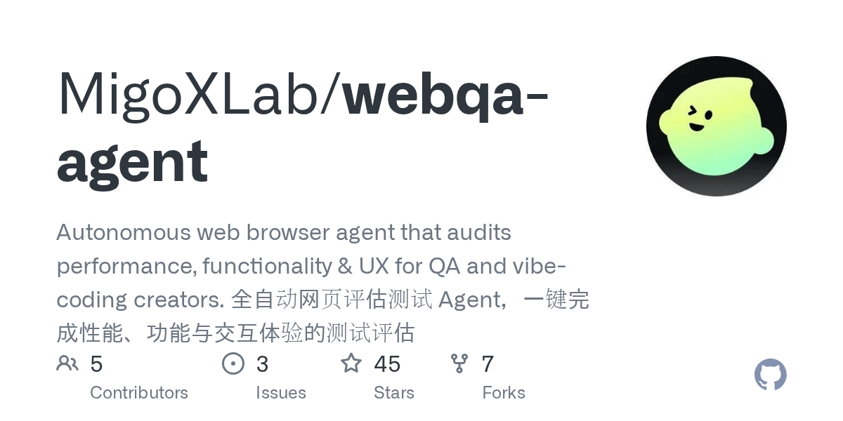 Agente WebQA - Agente QA per i creatori di vibecodifica media 1