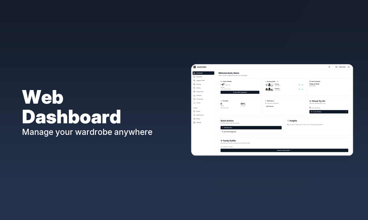 Wardrowbe - Screenshot 2 showing product features and functionality