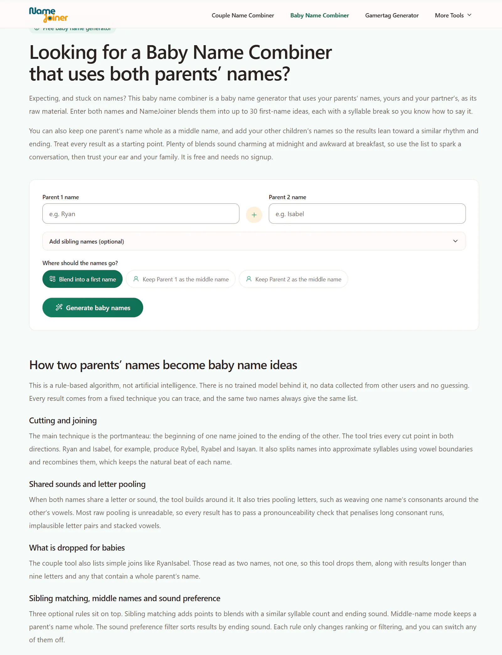 NameJoiner screenshot 3