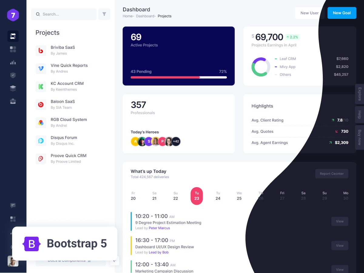 17在1 HTML模板中 - 引导，vue，react，laravel，asp.net核心，插图媒体3