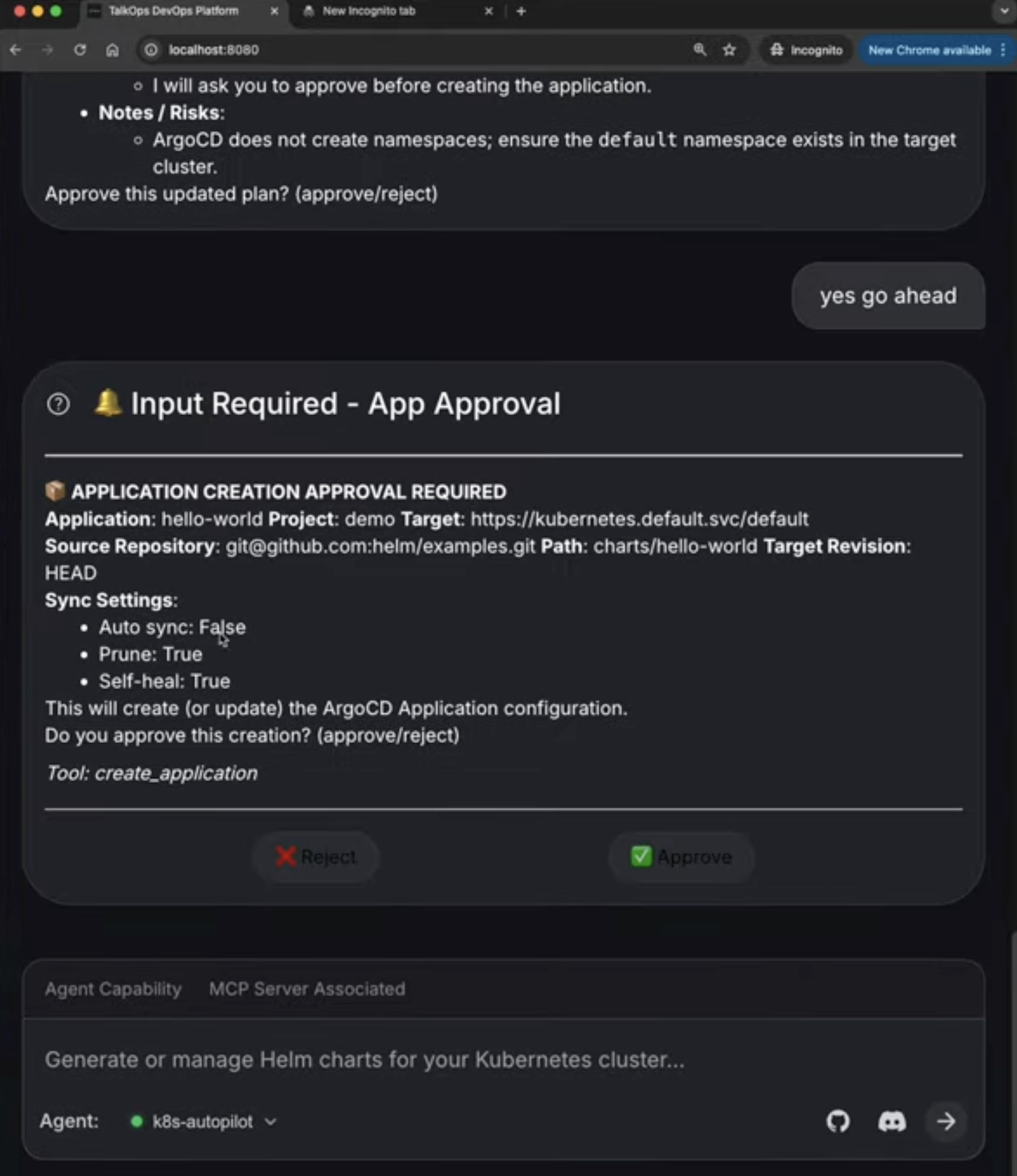 TalkOps - Main product screenshot demonstrating key features and user interface