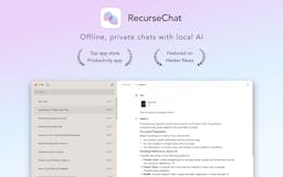 RecurseChat - Local AI Chat media 1