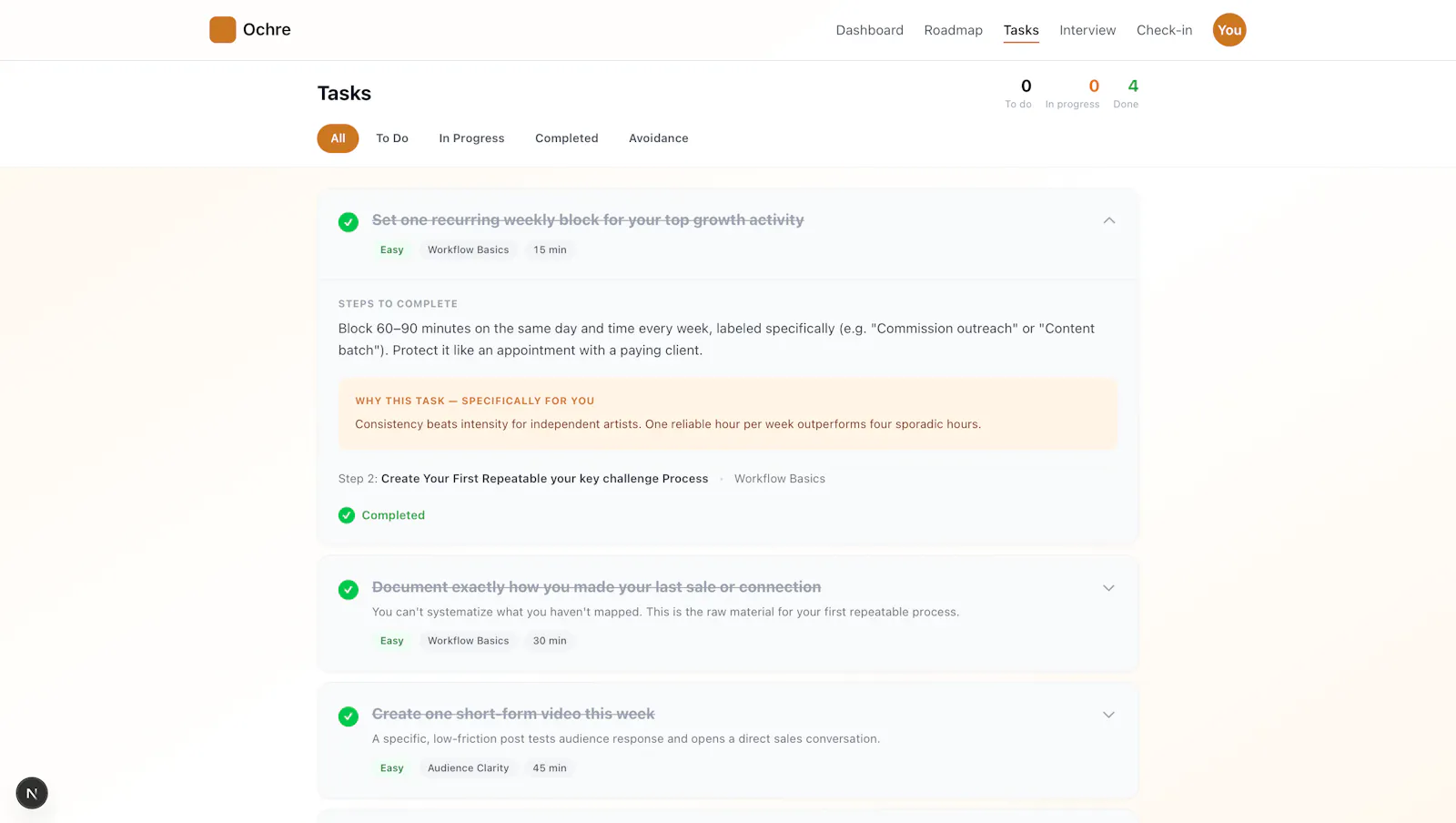 Ochre — Grow Your Creative Business screenshot 6
