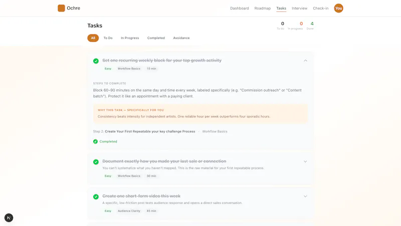 Ochre — Grow Your Creative Business screenshot 6