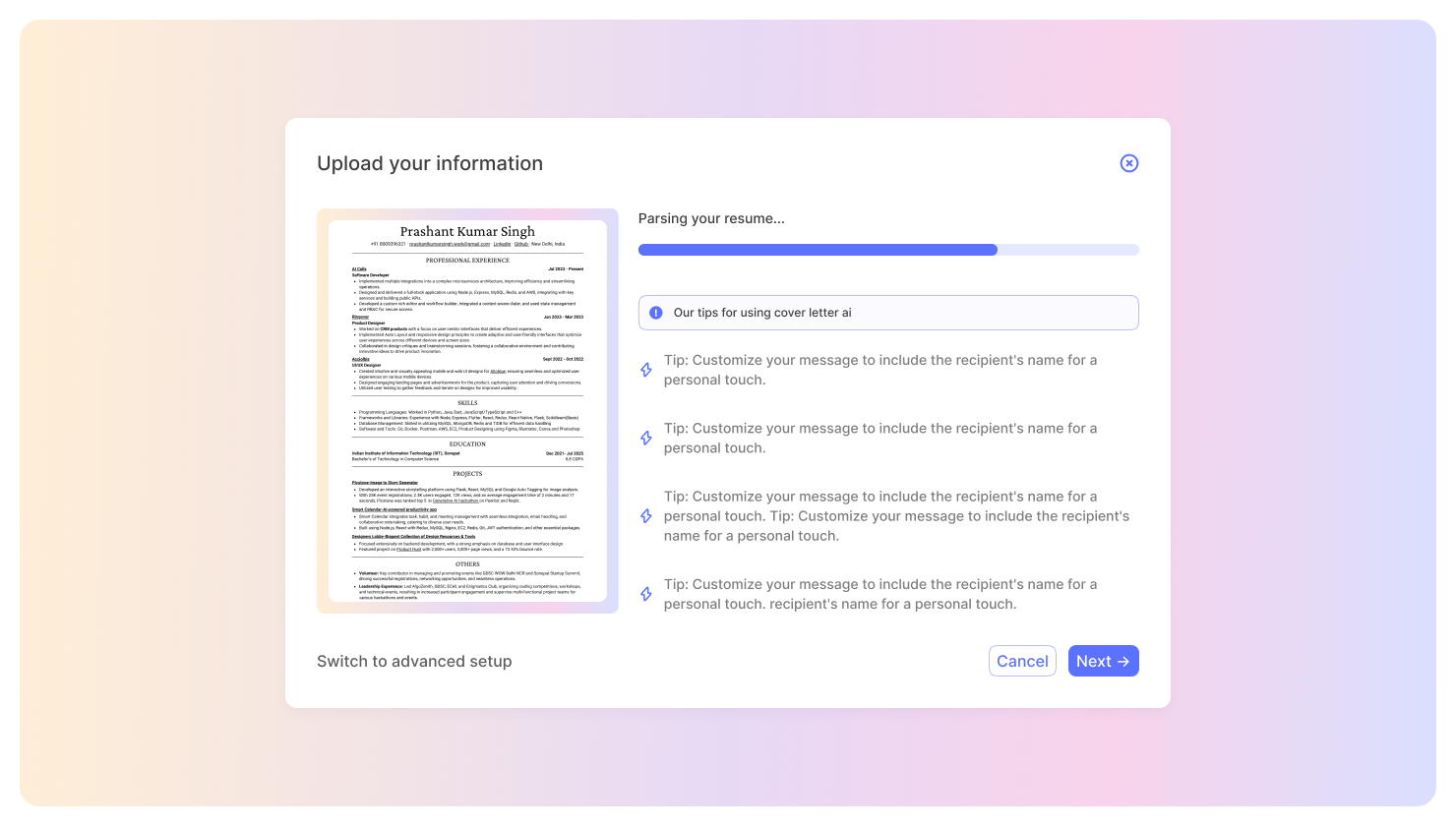 Média CustomCv - Personnalisation de lettre de motivation sans effort 5