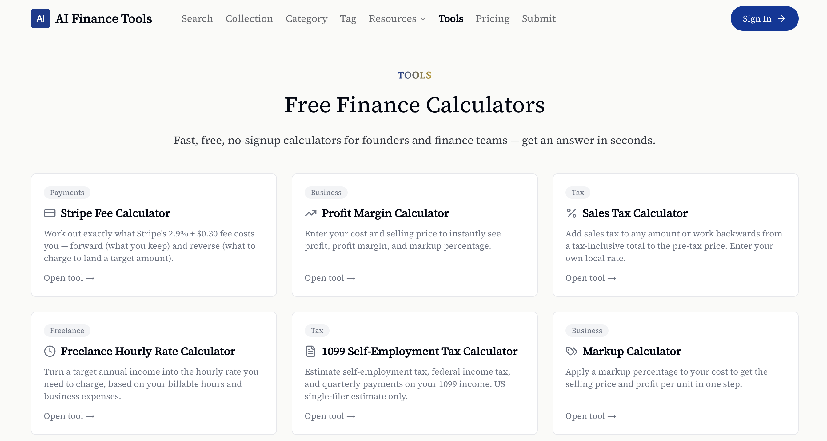 AI Finance Tools gallery image