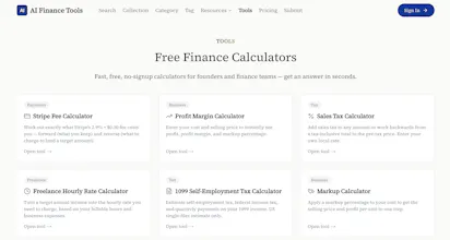 AI Finance Tools gallery image