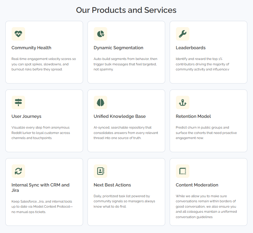 Community manager AI agent Research  gallery image