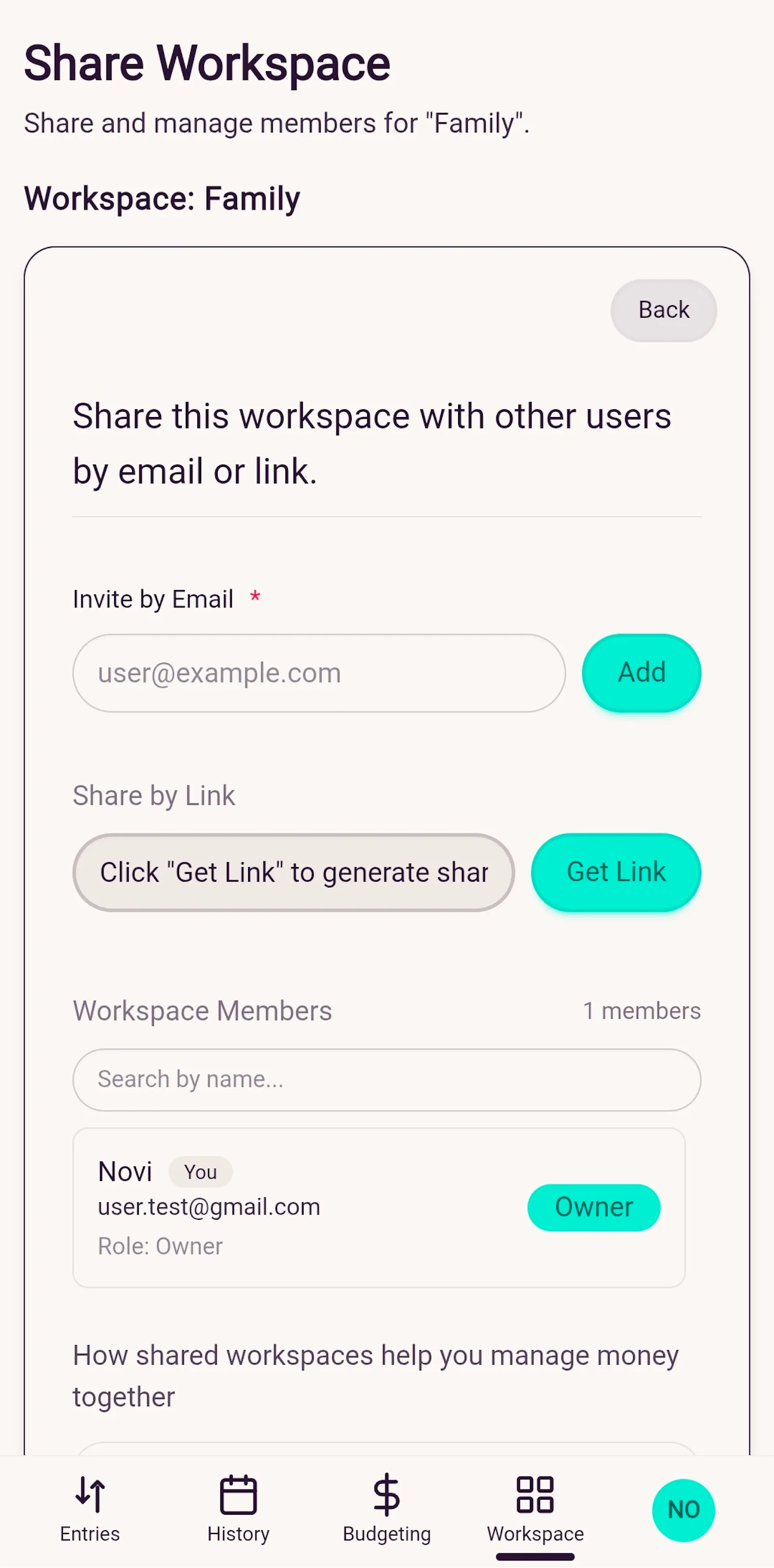 Zherani: Shared Money Manager screenshot 5