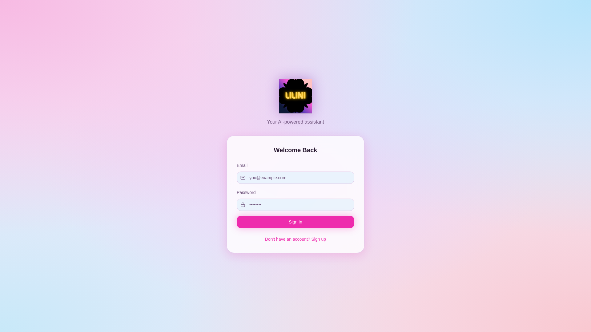 Lilini ai - Main product screenshot demonstrating key features and user interface