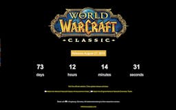 World of Warcraft Classic Countdown media 1