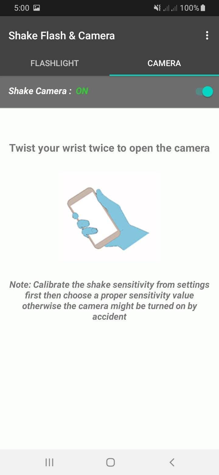 Shake flashlight & camera gallery image