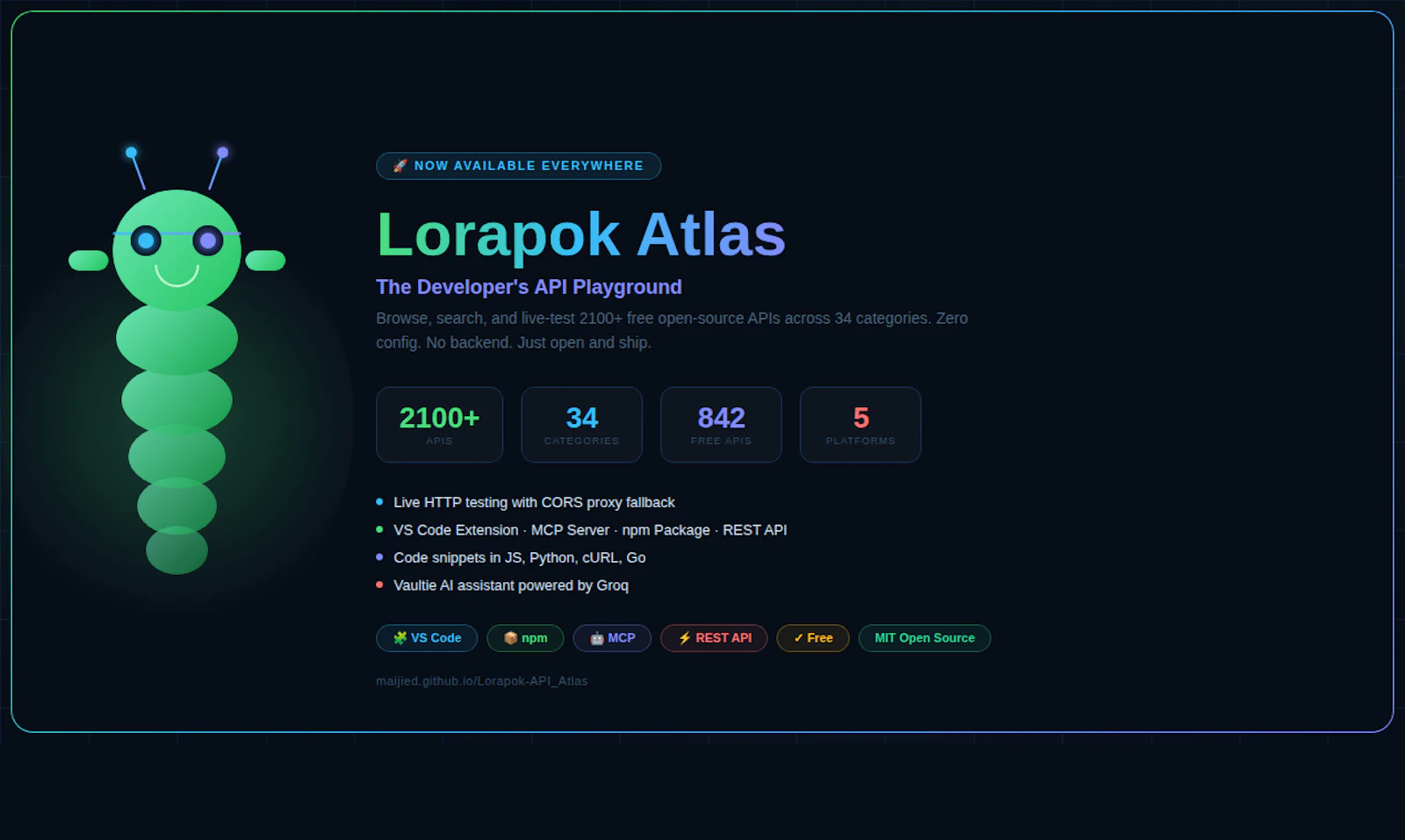 Lorapok Atlas API Directory screenshot 2