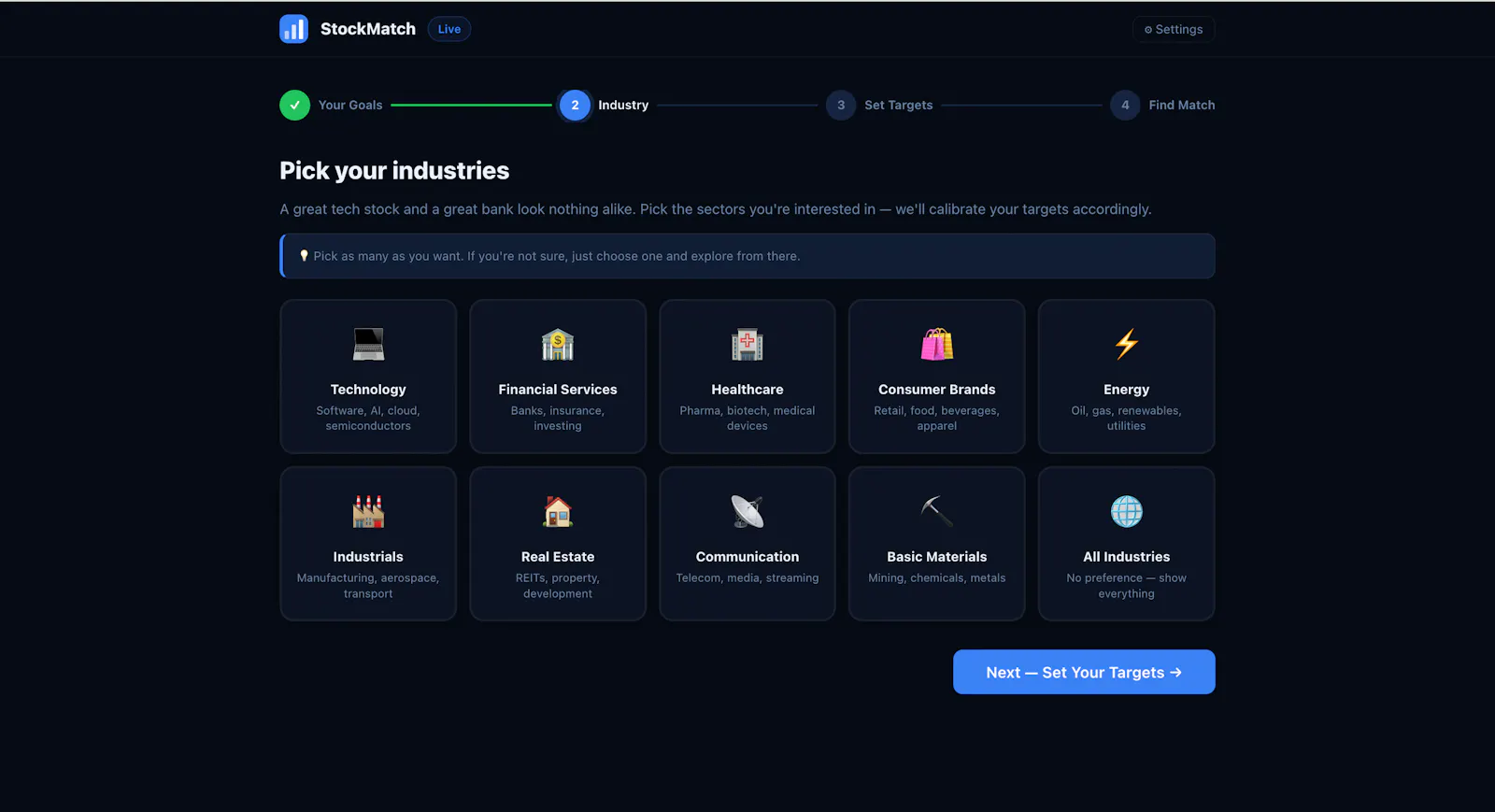StockMatch screenshot 1