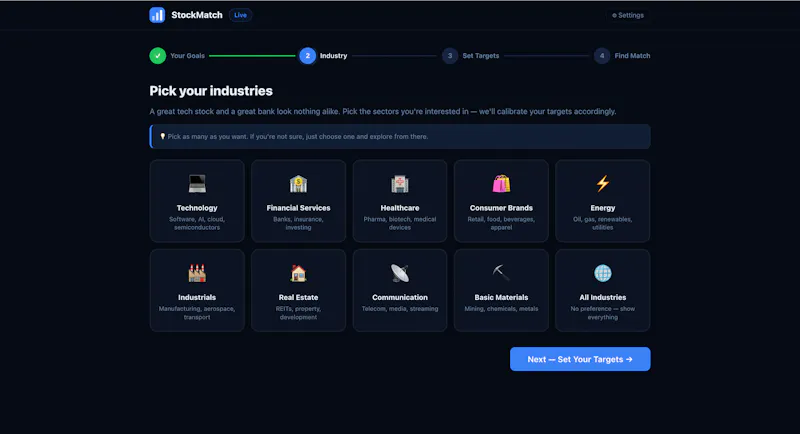 StockMatch screenshot 1