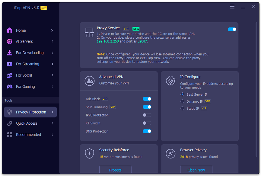 itop vpn media 3