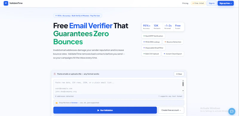 Free Bulk Email Verifier  screenshot 2