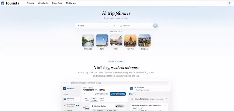 Tourista screenshot 1 (video preview)