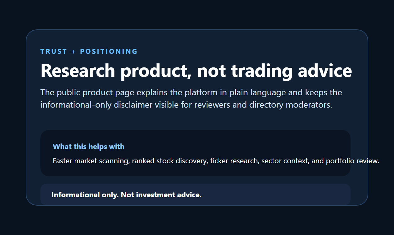 AI Stock Platform gallery image