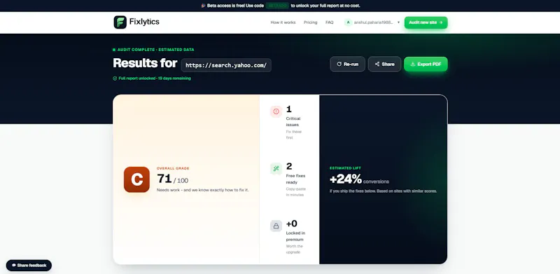 Fixlytics screenshot 3